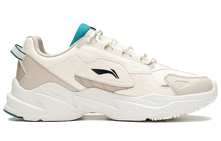 Li-Ning Retro Reflective Sneakers 'Beige Green' AGCS417-7