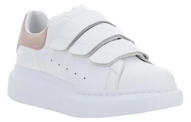 (WMNS) Alexander McQueen Oversized Triple Strap Sneaker 'White Pink' 697105WHGP79182