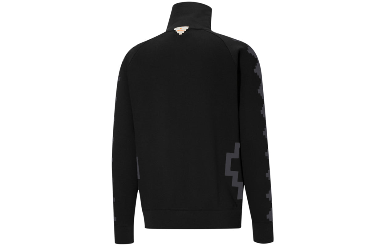 PUMA x PRONOUNCE Crossover Contrasting Colors Casual Sports Knit Jacket Black 532141-01