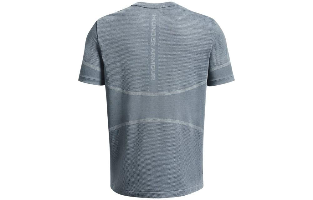Under Armour Rush Seamless Legacy T-Shirt 'Grey Blue' 1376781-465