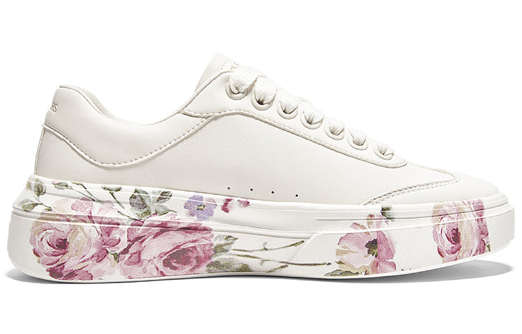 (WMNS) Skechers Cordova Classic Painted Florals 'Natural' 185062-NAT