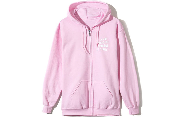 ANTI SOCIAL SOCIAL CLUB Printing Zipper Unisex Pink ASSW414