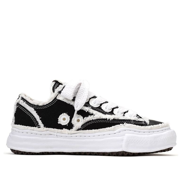 Maison MIHARA YASUHIRO Peterson OG Sole Canvas Low 'Black White' A09FW721-BLACK