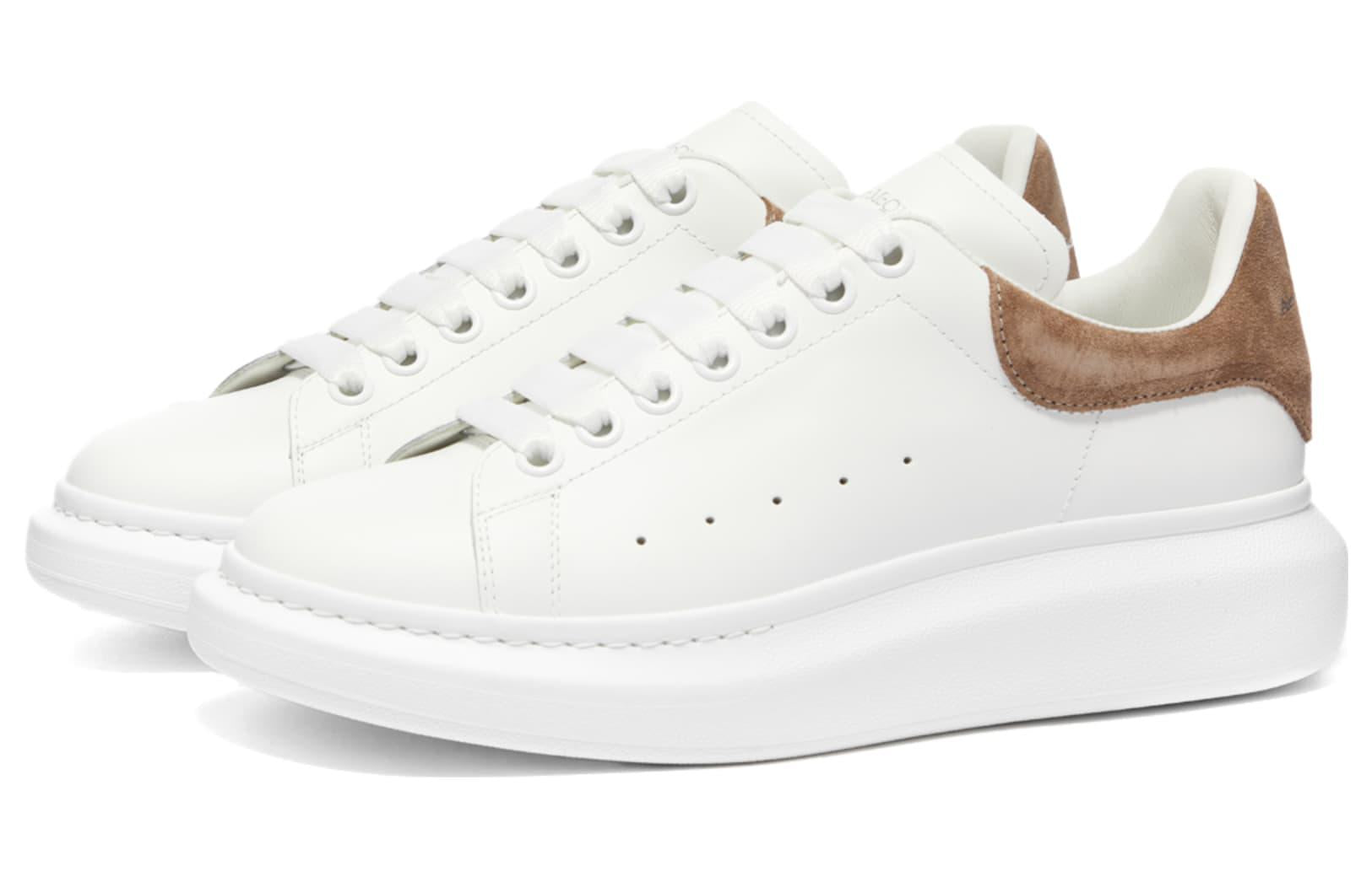 Alexander McQueen Suede Heel Tab Wedge Sole Sneaker 'White Mole' 553680WIBN29784