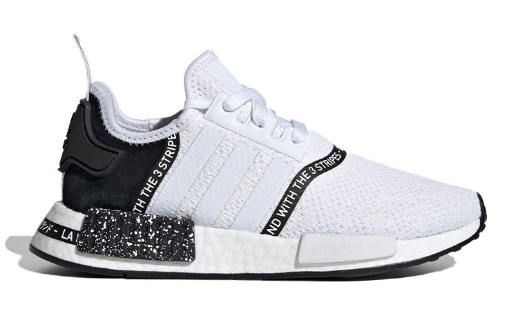 (GS) adidas NMD_R1 J 'White Black' EF3647