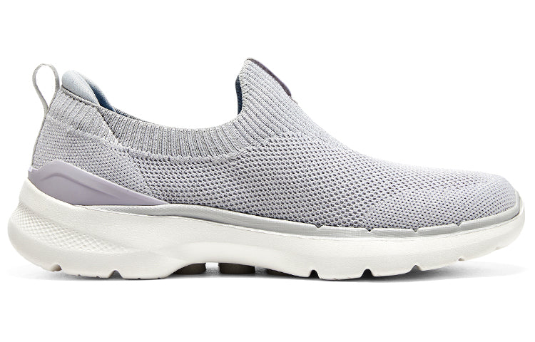 (WMNS) Skechers Go walk 6 'Light Grey' 124530-LTGY