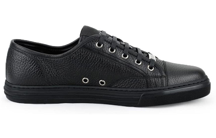 Gucci Pebbled Nappa Leather Low-top Sneakers 'Black' 312615-AOD50-1000