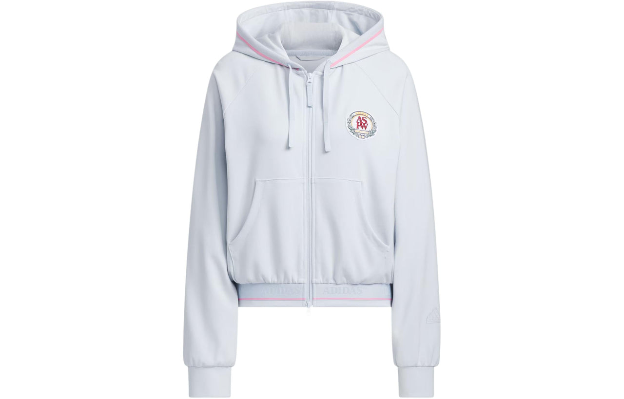 (WMNS) adidas Verbiage Hooded Jacket Asia Sizing 'Grey' JE3605