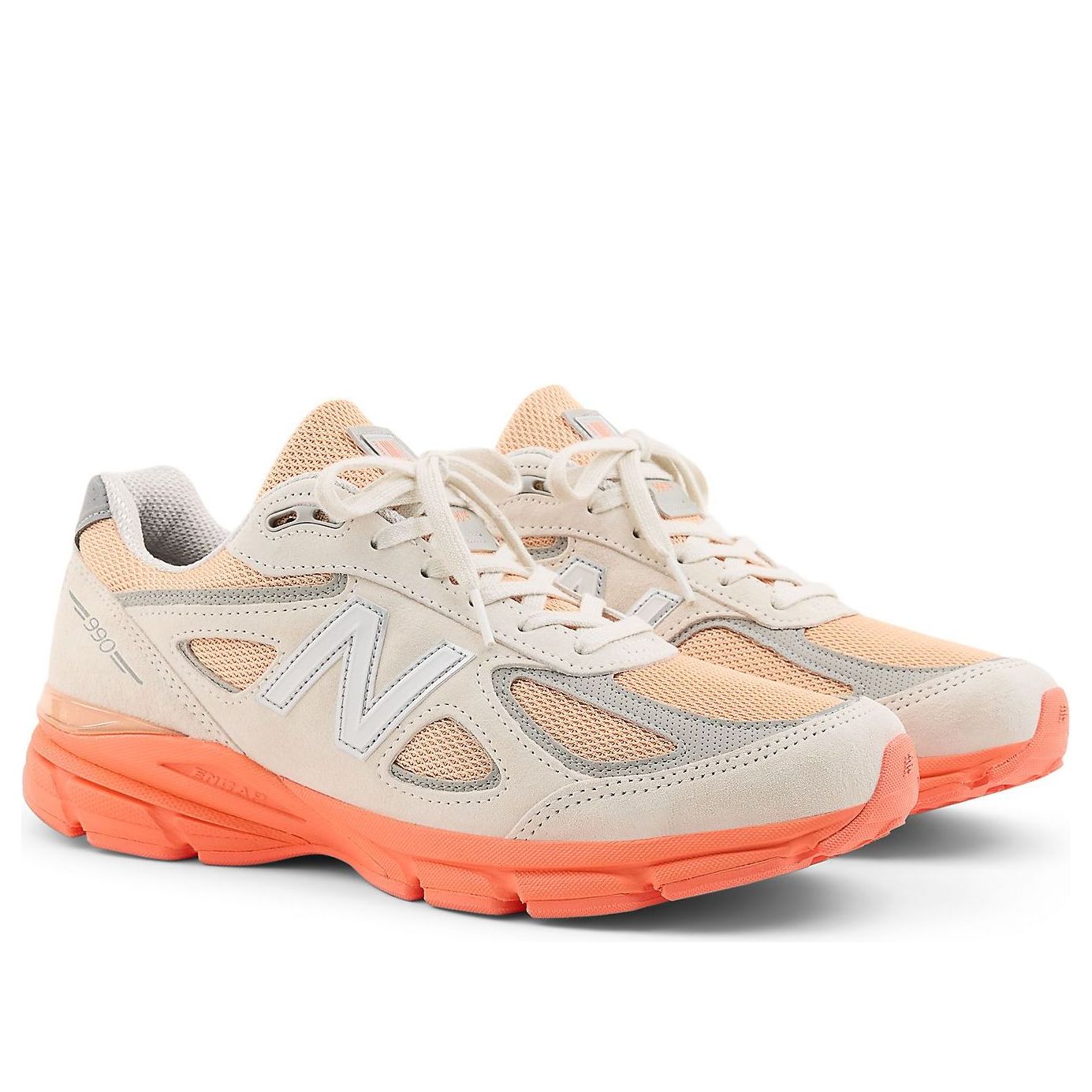 New Balance 990v4 Made in USA 'Moonbeam Tangerine Heat Orange' U990MO4