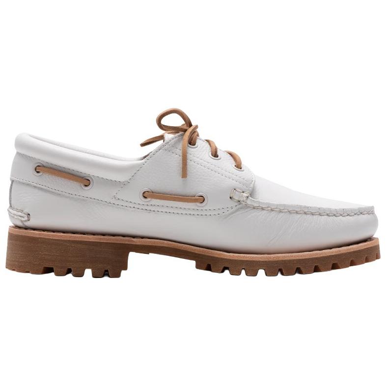 Timberland Authentic Handsewn Boat Shoes 'White Full Grain' A4149EM2