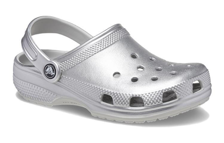 (PS) Crocs Classic Metallic Clog 'Silver Metallic' 209196-0P1
