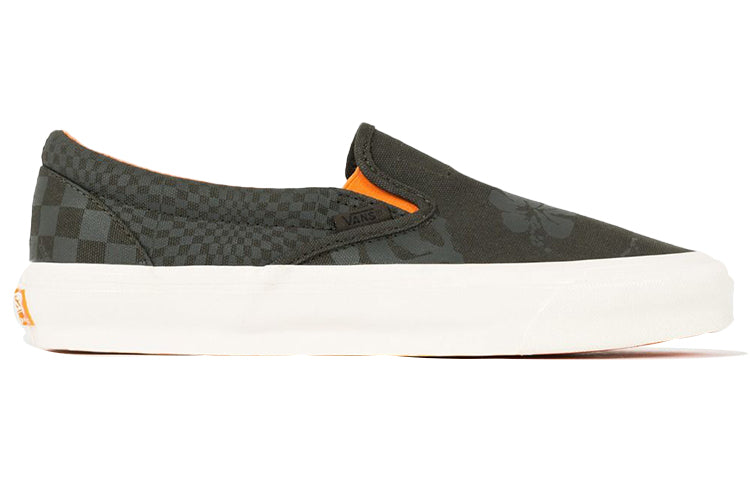 Vans Porter-Yoshida & Co. x OG Classic Slip-On LX 'Forest Night Floral Checkerboard' VN0A45JKWW6