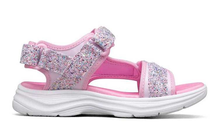 (GS) Skechers Glimmer Kicks 'Pink Silver' 302965L-LTPK