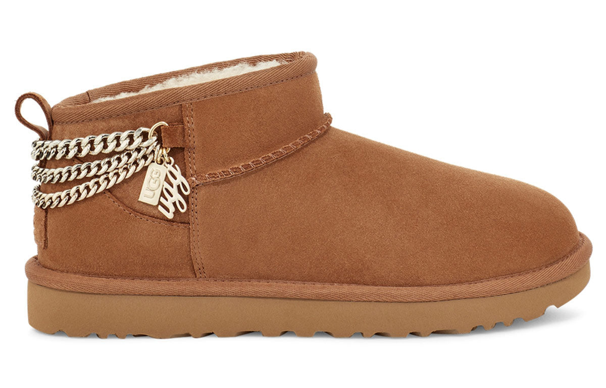 (WMNS) UGG Classic Ultra Mini Chains 'Chestnut' 1117933-CHE
