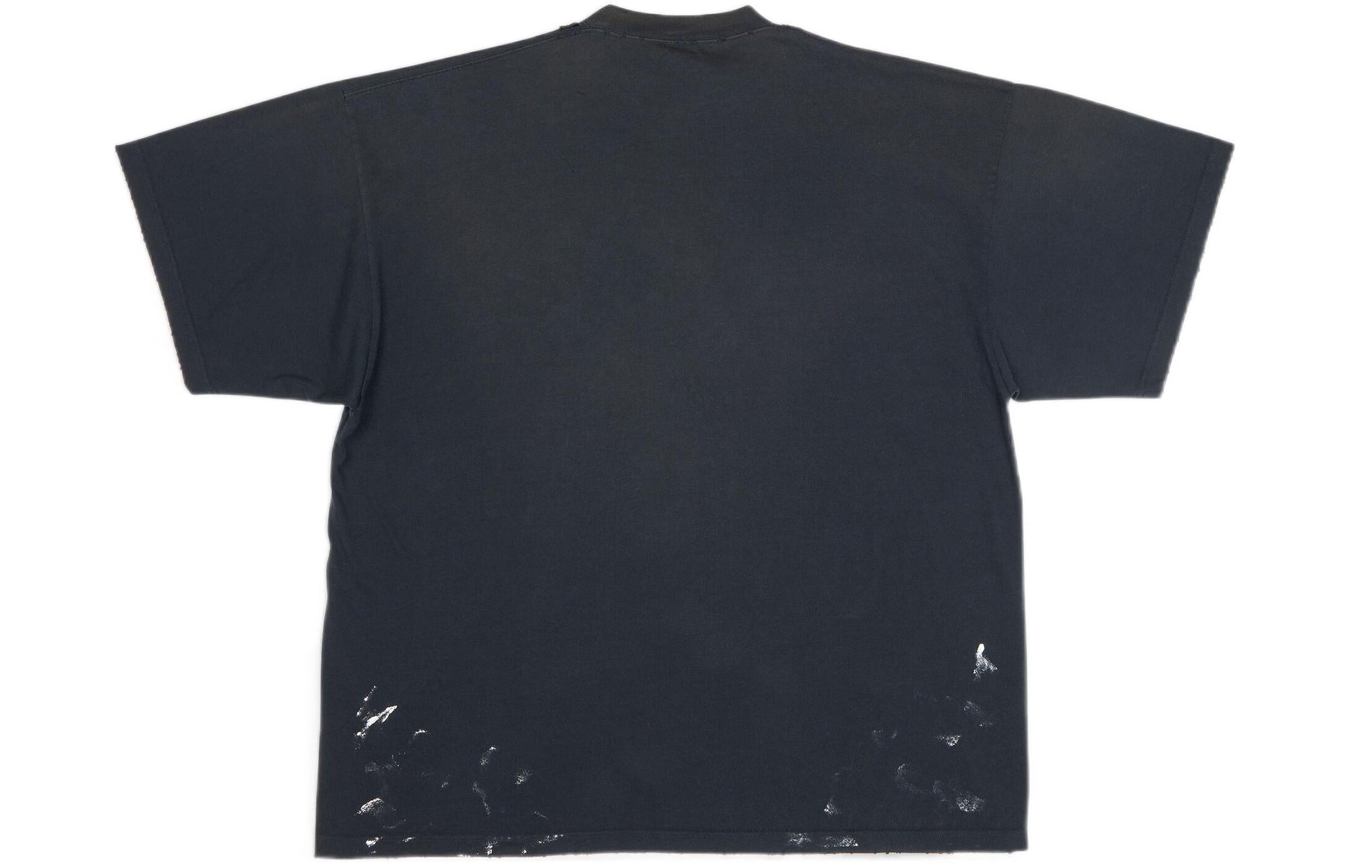 Balenciaga Metallica Short Sleeve T-Shirt Oversized Fit 'Black Orange' 694576TMV880105