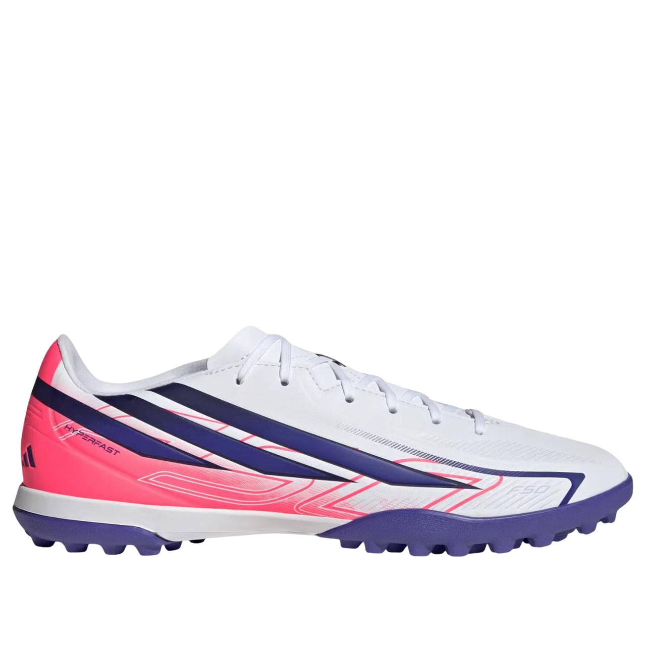 adidas F50 Hyperfast Club Turf 'White Solar Purple' KJ3409