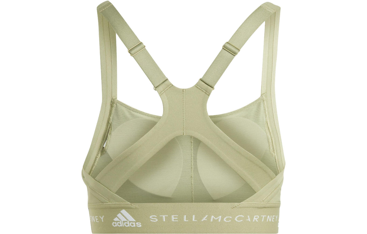 (WMNS) adidas Logo Truepurpose Medium Support Bra 'Green' HR2223