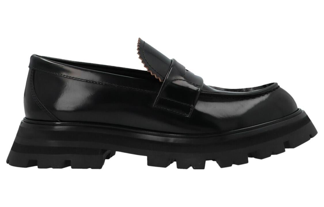 (WMNS) Alexander McQueen Wander Loafer 'Black' 666328WHZ801000