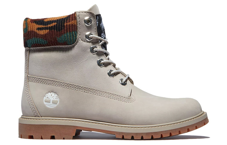 (WMNS) Timberland Heritage 6 Inch Waterproof Boots 'Beige Nubuck with Camo' A2M83K51