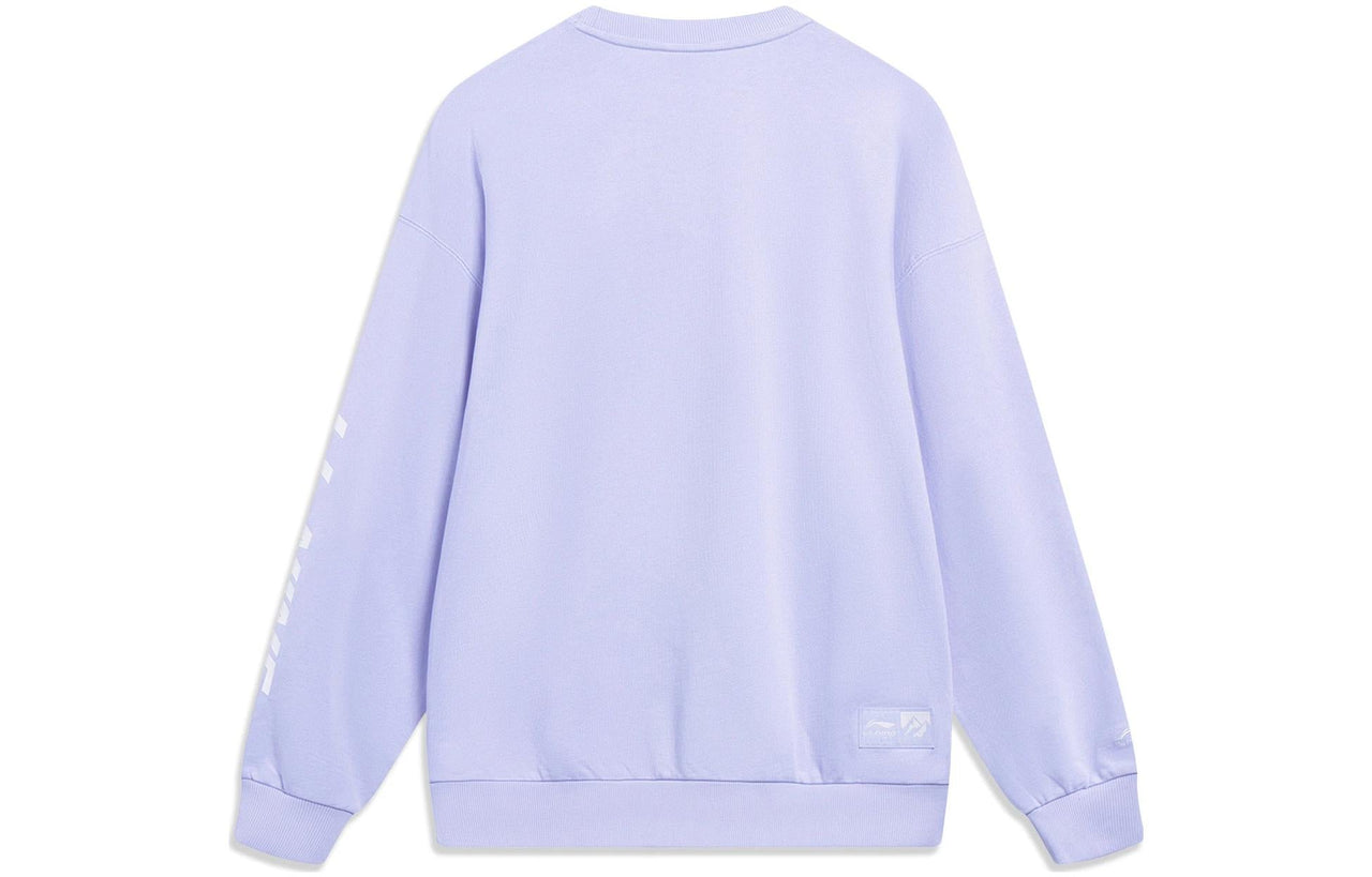 Li-Ning Embroidered Logo Sweatshirt 'Purple' AWDT605-6