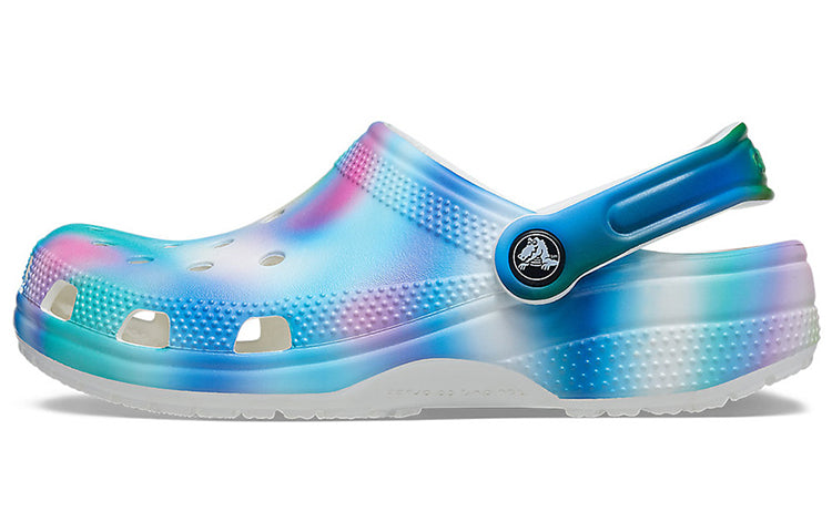 Crocs Colorful Crocs Beach Unisex Multi-Color White Sandals 207556-94S