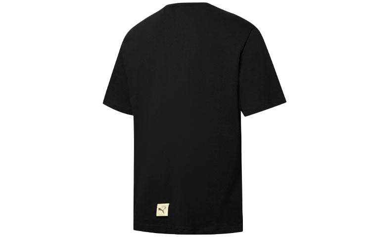 PUMA x MICHAEL LAU Jointly Signed Cartoon Printing Causual Sports Round Collar Male Black 531320-01