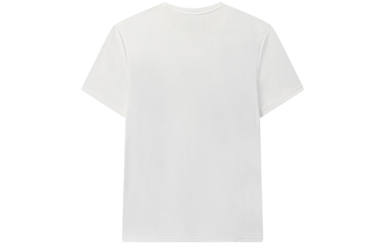 FILA Logo Letter Print Crewneck Loose Short Sleeve Men's White F11M028114G-WT