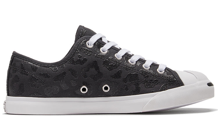(WMNS) Converse Jack Purcell LP Low Sole Trendy Retro Casual Sneakers 'Black White' 570527C