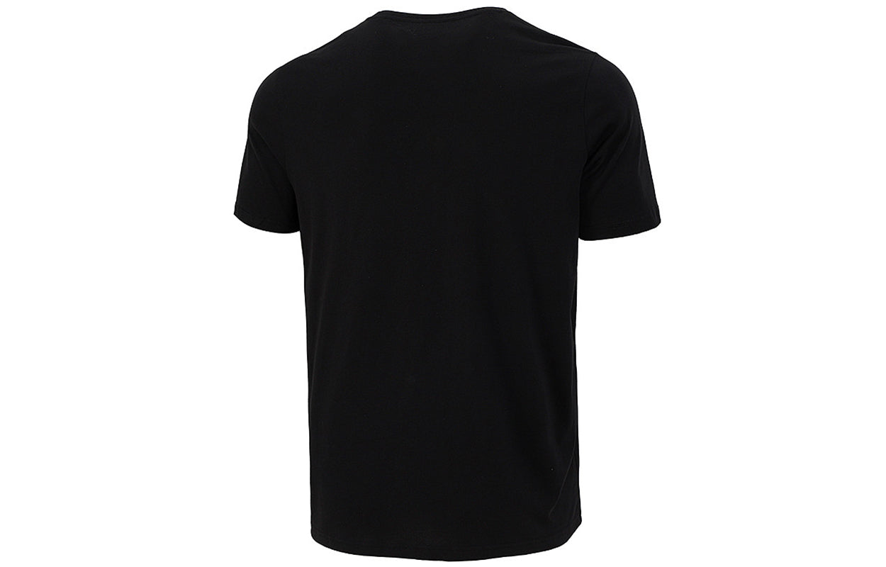PUMA Contrasting Colors Logo Printing Round Neck Short Sleeve Black 847720-01
