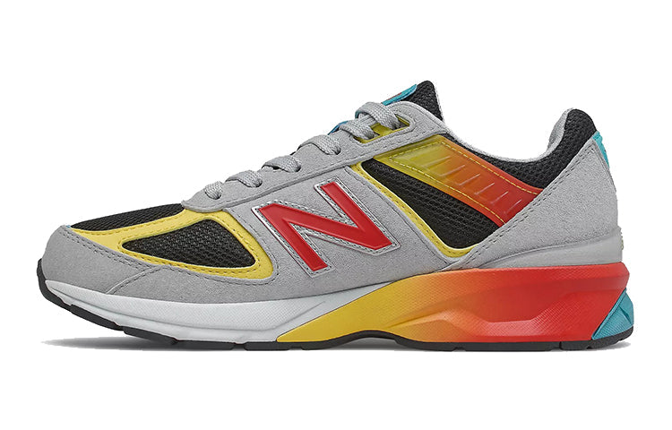(GS) New Balance 990 v5 Launch Shoes 'Grey Black Red' GC990GG5