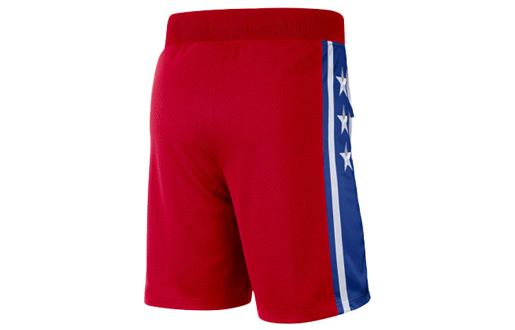 Nike NBA Philadelphia 76 Basketball Sports Breathable Quick Dry Shorts Red AV6622-657