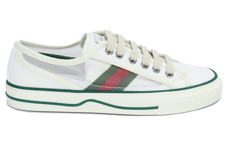 (WMNS) Gucci Tennis 1977 Low Top Sneaker 'White Green' 663578-2UX10-9070