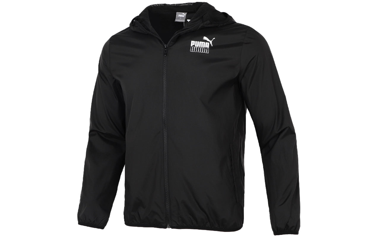PUMA Athleisure Casual Sports Windproof Running Woven Jacket Black 846315-01