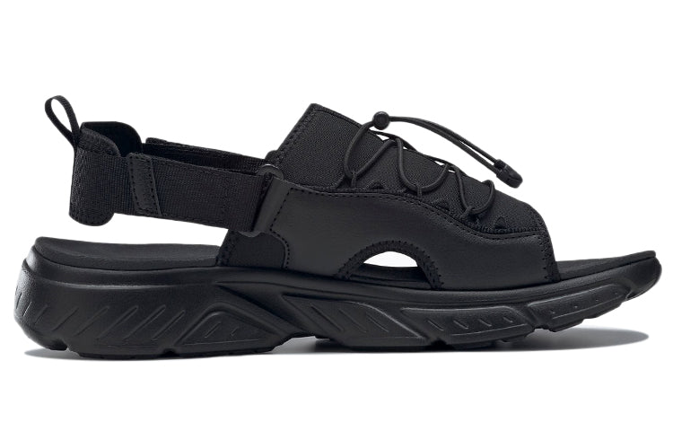 Reebok Hyperium Slides Athleisure Casual Sports Sandals Unisex Black GV7080