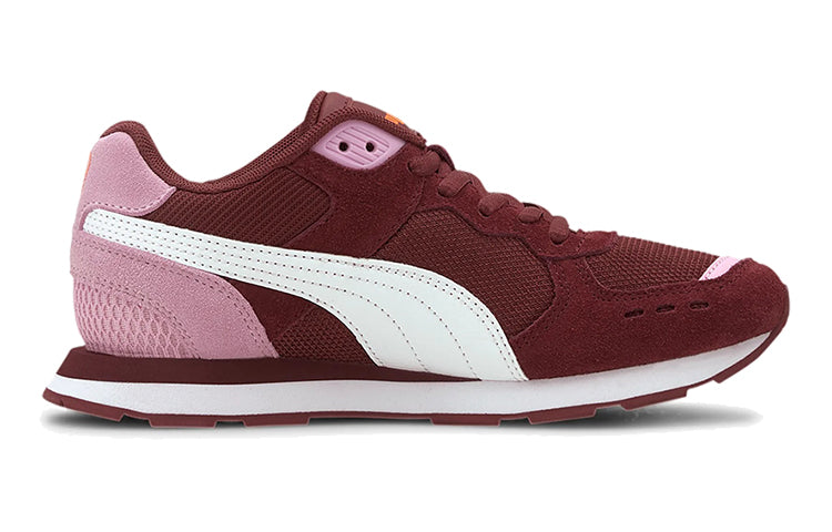 (GS) PUMA Vista Low Top Running Shoes Pink/White/Red 369539-12