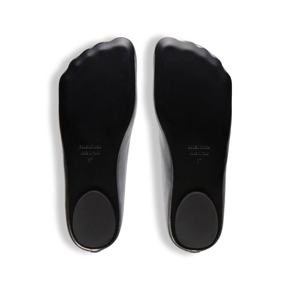 (WMNS) Balenciaga Anatomic Ballerina Shoes 'Silver Shiny Soft Sheepskin' 714260WBFA18001