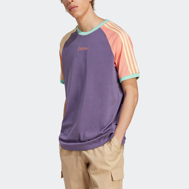 adidas originals Enjoy Summer Raglan T-shirt 'Purple' IT8189