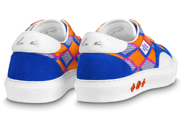 LOUIS VUITTON LV Ollie Richelieu Sneakers 'Blue Orange' 1AAHQE