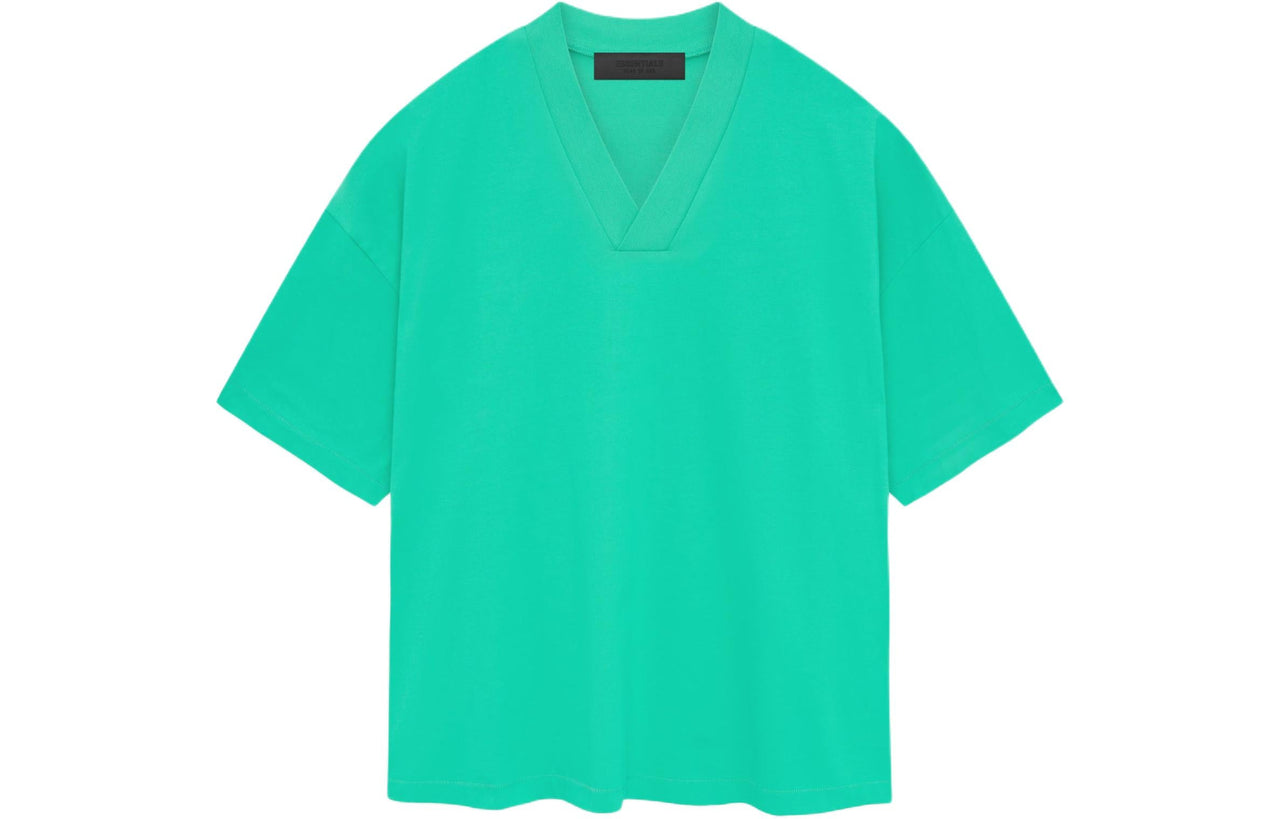 Fear of God Essentials SS24 V Neck T-Shirt 'Mint Leaf' 125SP244212F
