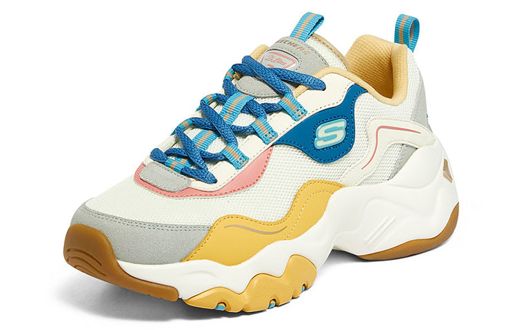 (WMNS) Skechers D'Lites 3.0 'White Blue Yellow' 896029-NTMT