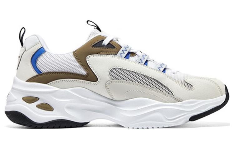 Skechers D'LITES 4.0 'White Brown Blue' 894194-WBRN