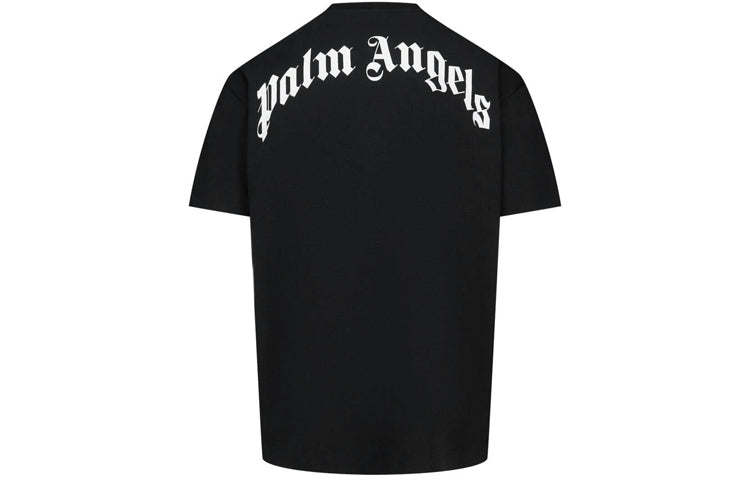 تيشيرت Palm Angels Bear بأكمام قصيرة للرجال باللون الأسود PMAA001R21JER0011060
