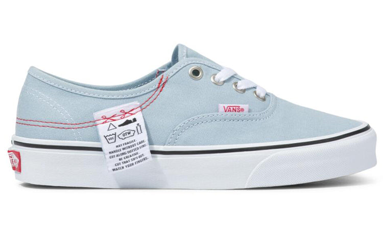 Vans Authentic Washed Patch Low Top Casual Canvas Skate Shoes Unisex Blue Red VN0A4UUC9GW