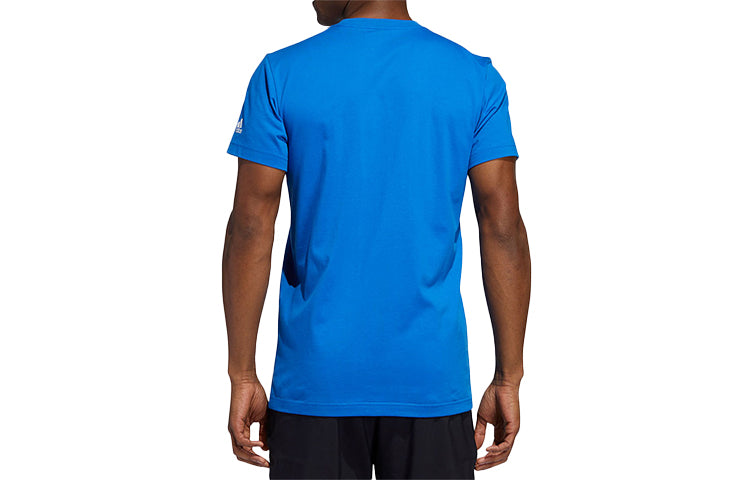 adidas Beijing Tee Basketball Sports Short Sleeve Blue GE1061