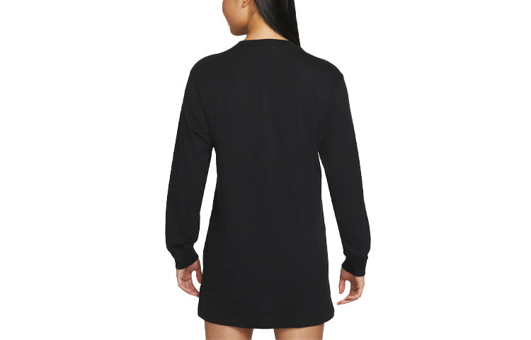 (WMNS) Nike AS W Nike Sportswear LS DRESS SPRT DAISY Black DM6318-010