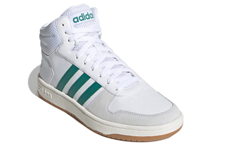 adidas HOOPS 2.0 MID 'White Green' EE7385