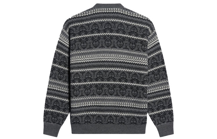 Balenciaga Fair Isle Crewneck Sweater 'Grey' 675280T16121240