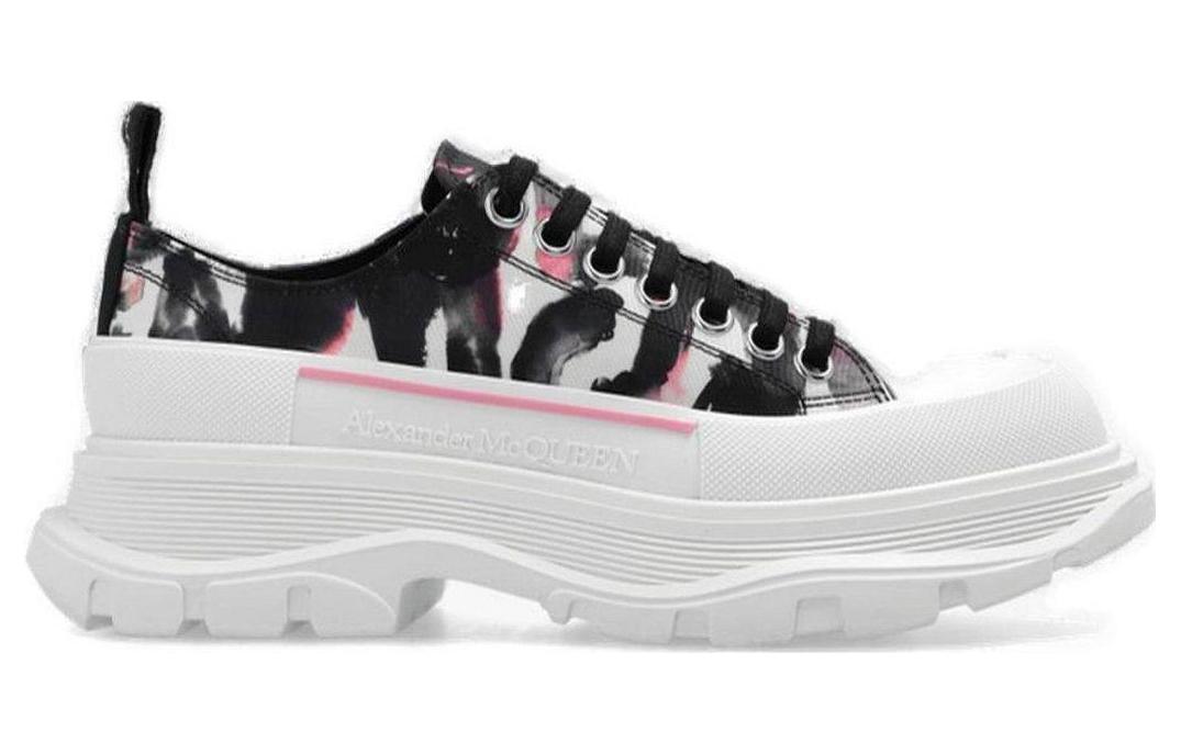 (WMNS) Alexander McQueen Tread Slick Sneakers 'White Black Pink' 733065W4PM18893