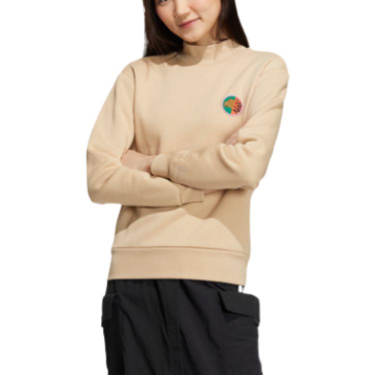 (WMNS) adidas Neo Vbe Sweatshirts 'Tan' HN2368