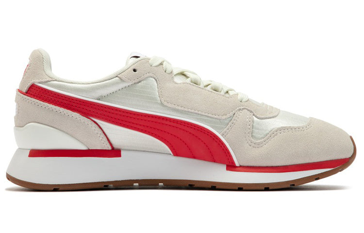 PUMA Space Lab Athleisure Casual Sports Shoe Unisex White Red 383158-04